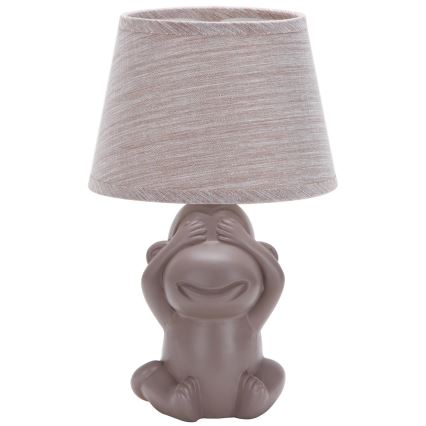 ONLI - Lampe de table MONKEY 1xE14/6W/230V marron