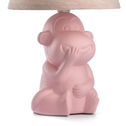 ONLI - Lampe de table MONKEY 1xE14/6W/230V rose