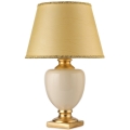 ONLI - Lampe de table MOZART 1xE27/22W/230V beige/doré 75 cm