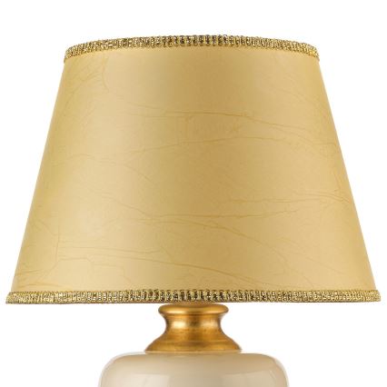 ONLI - Lampe de table MOZART 1xE27/22W/230V beige/doré 75 cm