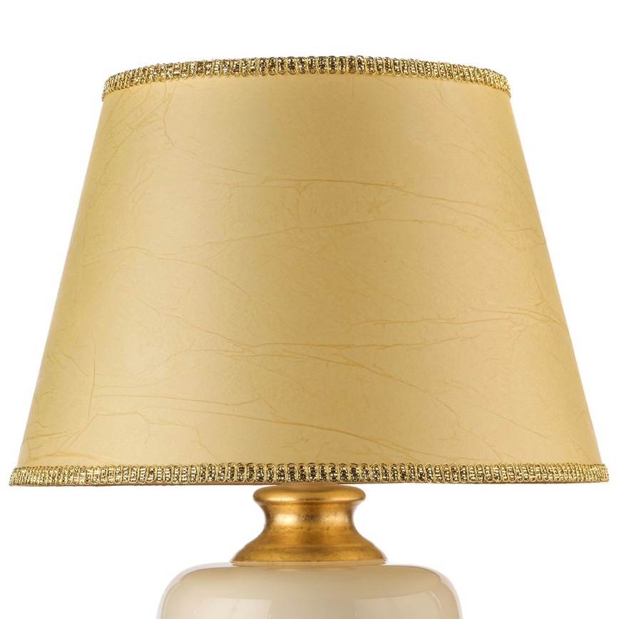 ONLI - Lampe de table MOZART 1xE27/22W/230V beige/doré 75 cm