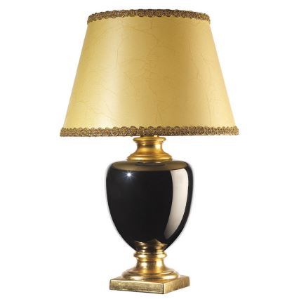 ONLI - Lampe de table MOZART 1xE27/22W/230V noir/doré 75 cm