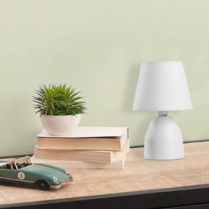 ONLI - Lampe de table NANO 1xE14/6W/230V blanc 19 cm