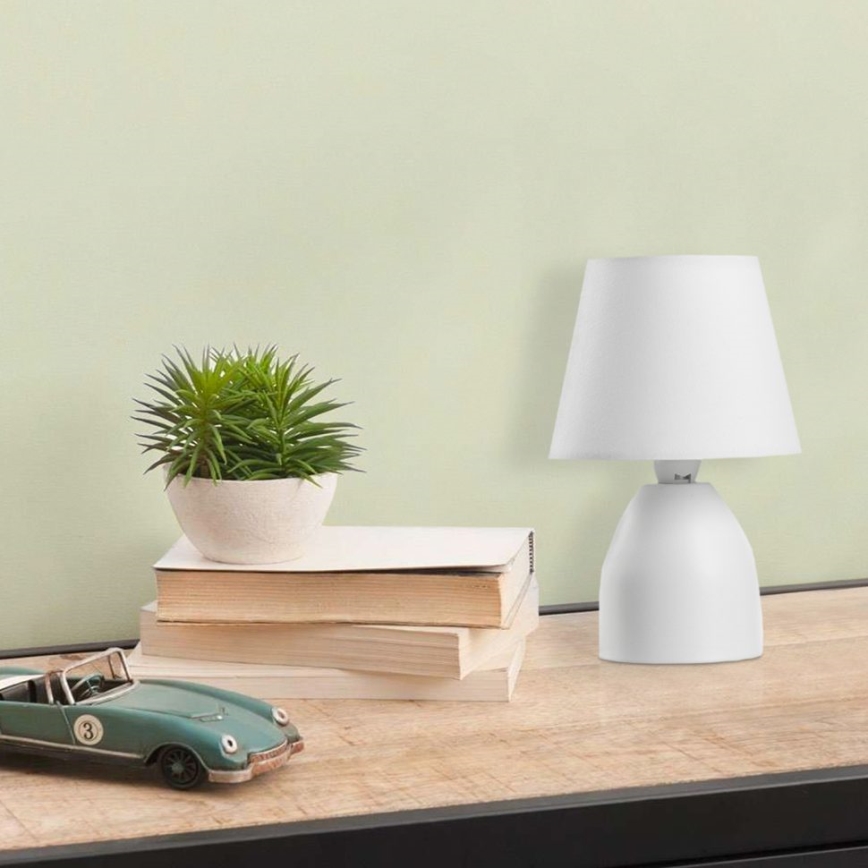 ONLI - Lampe de table NANO 1xE14/6W/230V blanc 19 cm