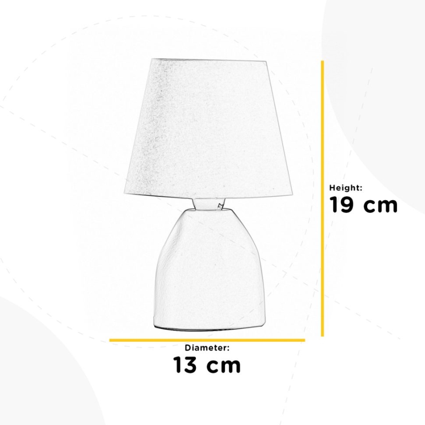 ONLI - Lampe de table NANO 1xE14/6W/230V blanc 19 cm