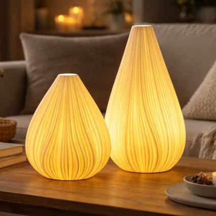 ONLI - Lampe de table NUVIA 1xE14/6W/230V 25 cm blanche