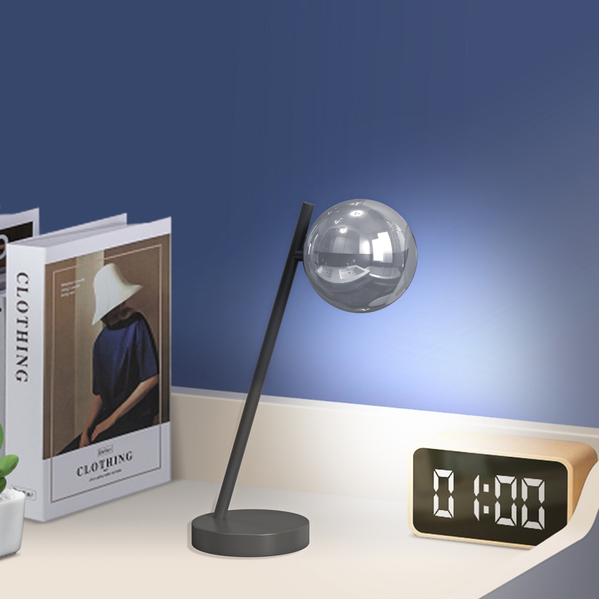 ONLI - Lampe de table PALOMA 1xG9/10W/230V 38,5 cm noir/fumé