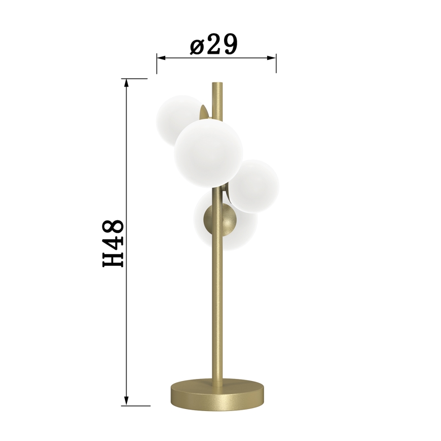 ONLI - Lampe de table PALOMA 4xG9/10W/230V 48 cm doré