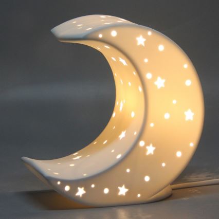 ONLI - Lampe de table PORCELLANA 1xE14/6W/230V 21 cm lune