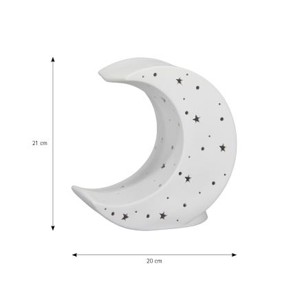 ONLI - Lampe de table PORCELLANA 1xE14/6W/230V 21 cm lune