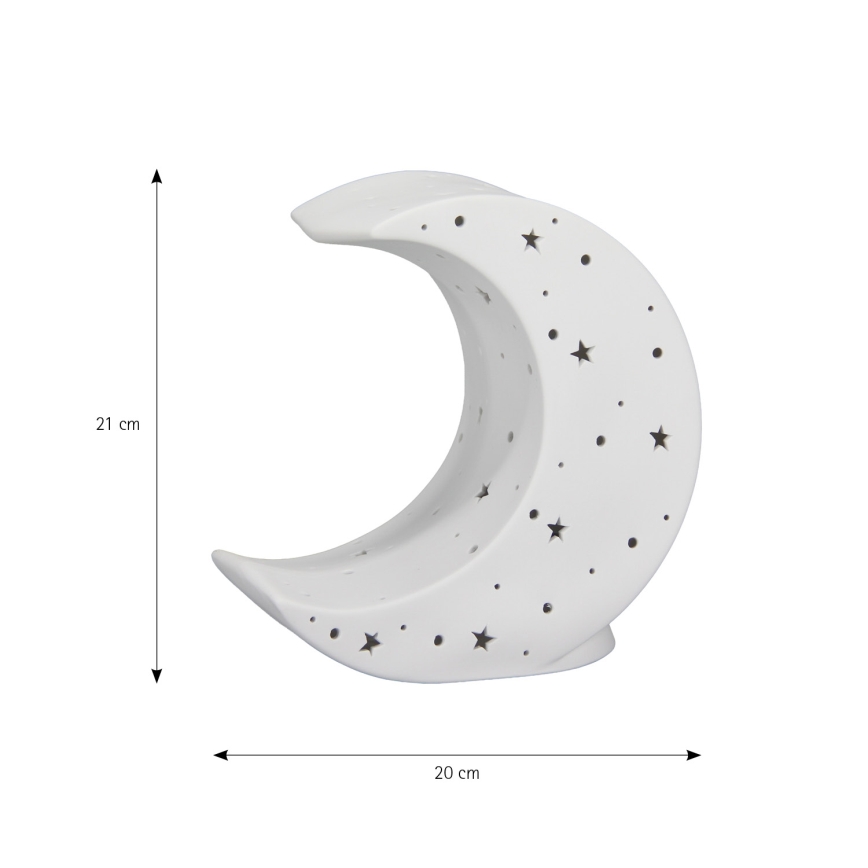 ONLI - Lampe de table PORCELLANA 1xE14/6W/230V 21 cm lune