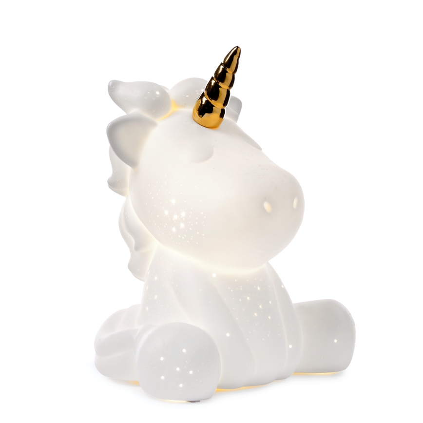 ONLI - Lampe de table PORCELLANA 1xE14/6W/230V 23,5 cm licorne