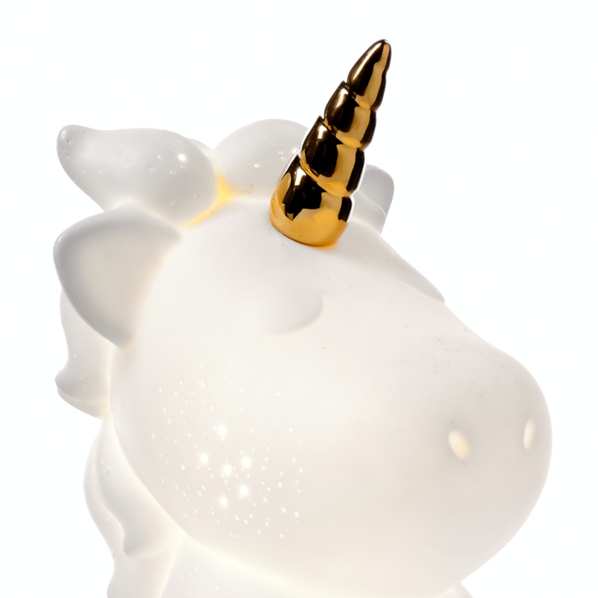 ONLI - Lampe de table PORCELLANA 1xE14/6W/230V 23,5 cm licorne