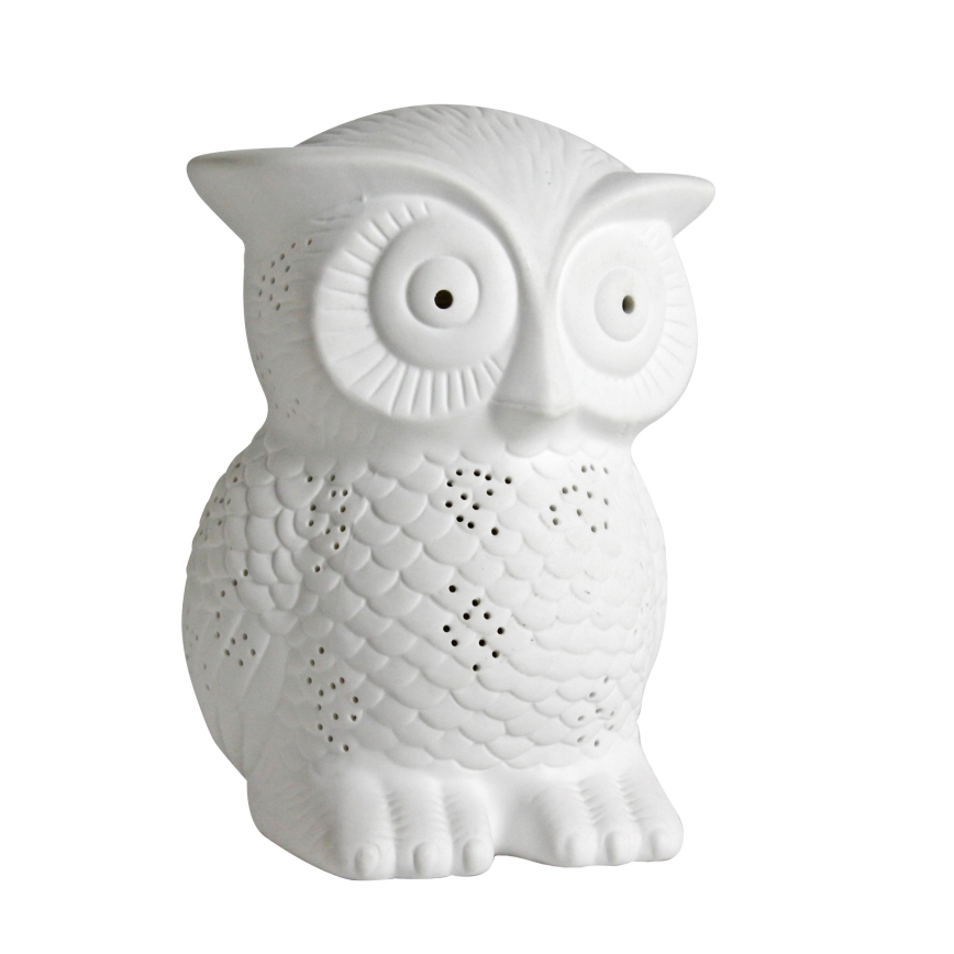 ONLI - Lampe de table PORCELLANA 1xE14/6W/230V 25 cm hibou