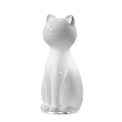 ONLI - Lampe de table PORCELLANA 1xE14/6W/230V 27,2 cm chat