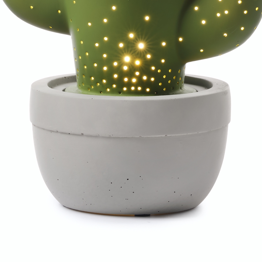 ONLI - Lampe de table PORCELLANA 1xE14/6W/230V 27 cm cactus