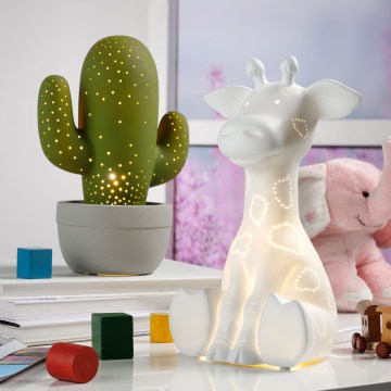 ONLI - Lampe de table PORCELLANA 1xE14/6W/230V 30 cm girafe