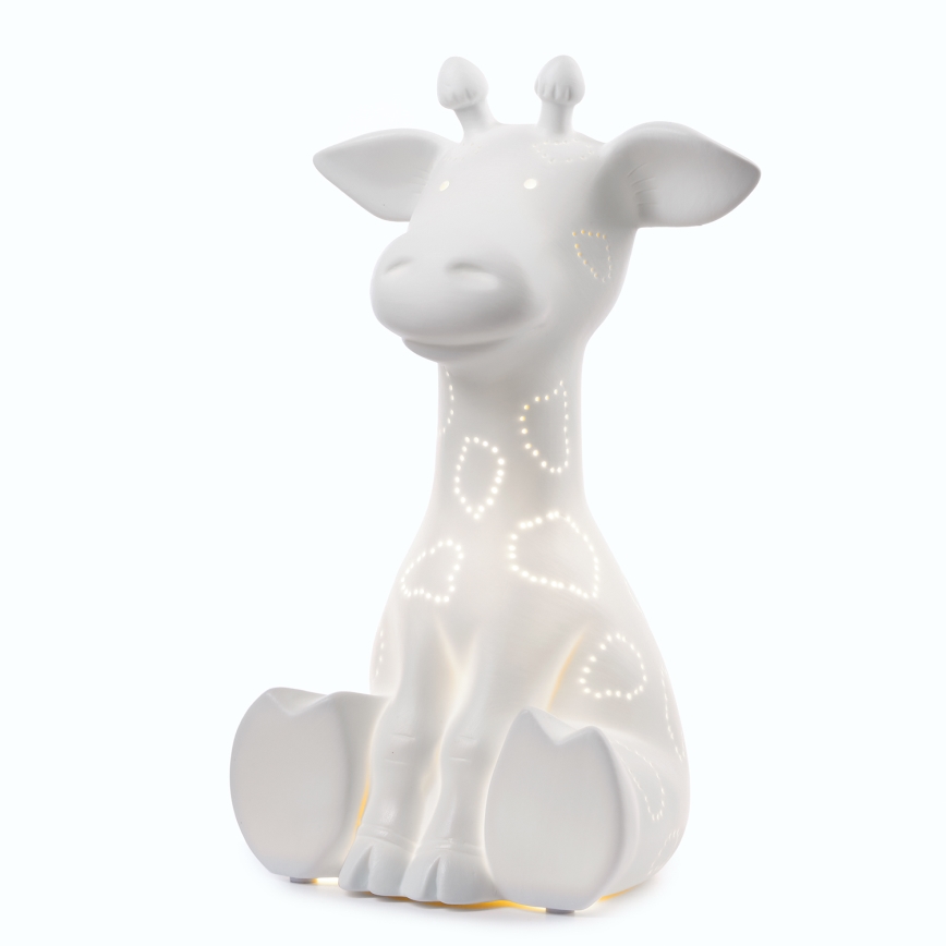 ONLI - Lampe de table PORCELLANA 1xE14/6W/230V 30 cm girafe