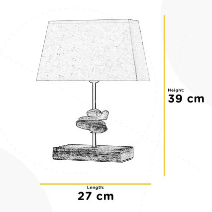 ONLI - Lampe de table SEREGON 1xE27/22W/230V