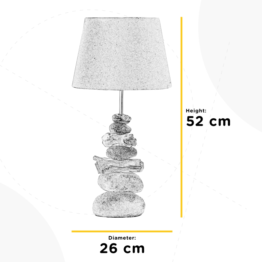 ONLI - Lampe de table VERA 1xE27/22W/230V 52 cm
