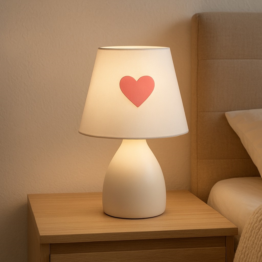 ONLI - Lampe pour enfant TITTA 1xE14/6W/230V 20 cm blanche