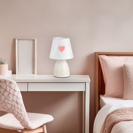 ONLI - Lampe pour enfant TITTA 1xE14/6W/230V 20 cm blanche