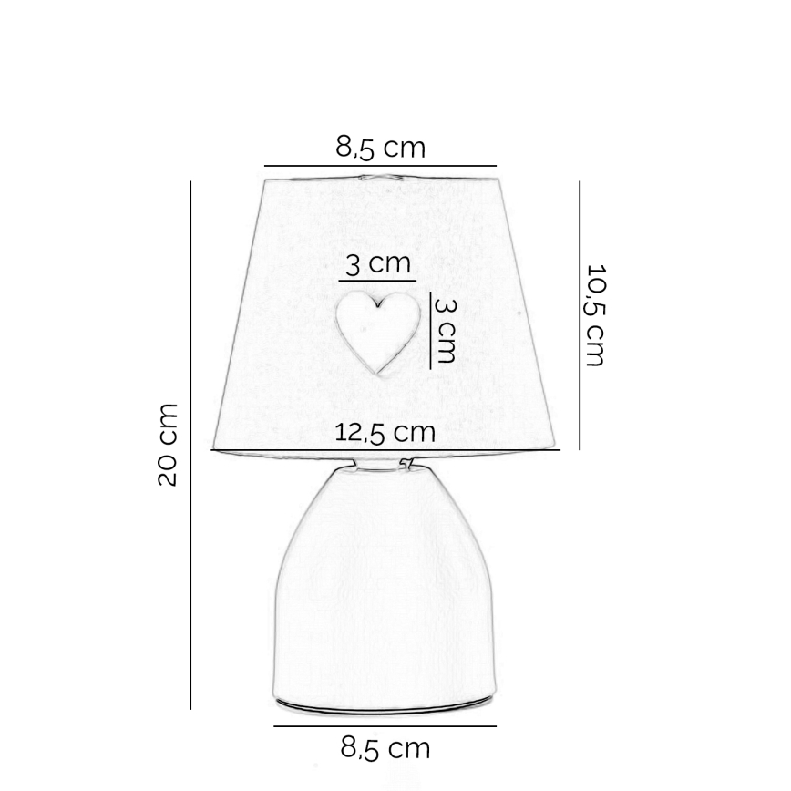 ONLI - Lampe pour enfant TITTA 1xE14/6W/230V blanche