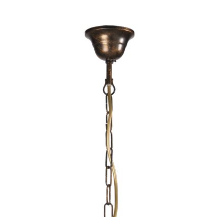 ONLI - Lustre sur chaîne CAROLINA 6xE14/6W/230V bronze