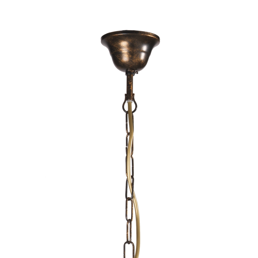 ONLI - Lustre sur chaîne CAROLINA 6xE14/6W/230V bronze