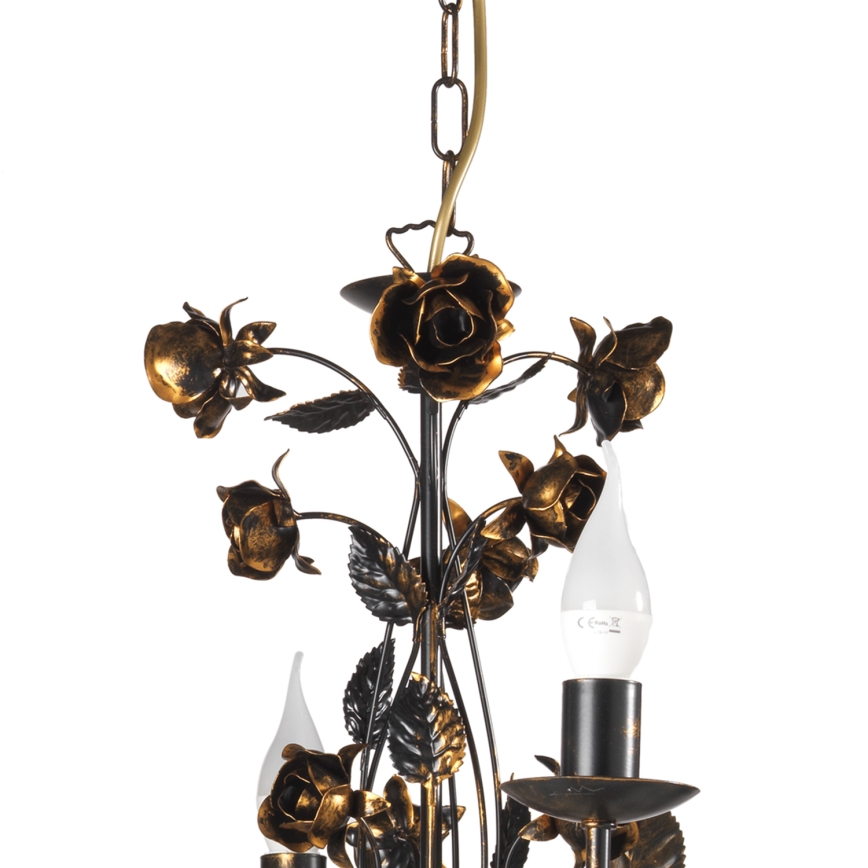 ONLI - Lustre sur chaîne CAROLINA 6xE14/6W/230V bronze