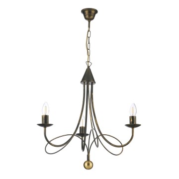 ONLI - Lustre sur chaîne MILVIA 3xE14/6W/230V bronze