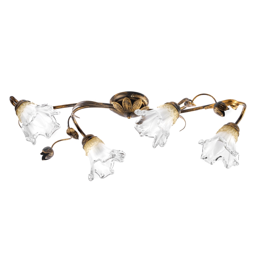 ONLI - Plafonnier ARIANNA 4xE14/6W/230V bronze