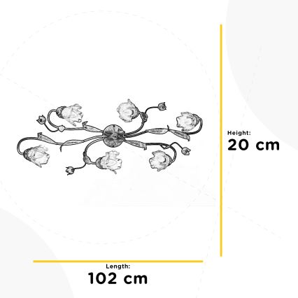 ONLI - Plafonnier ARIANNA 6xE14/6W/230V