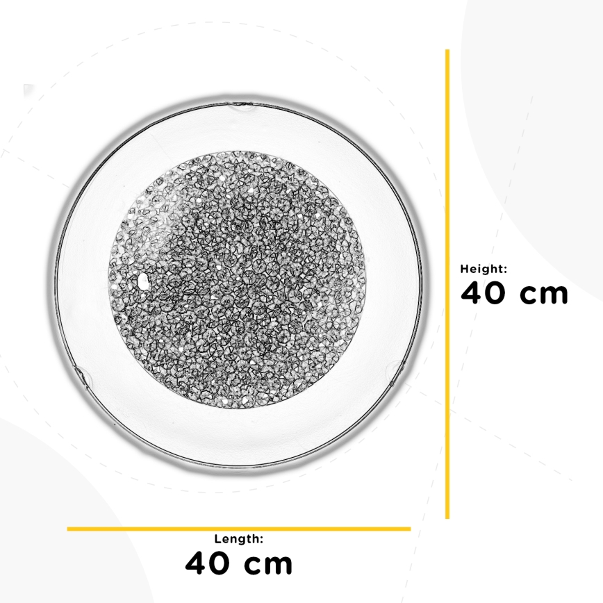 ONLI - Plafonnier BRILL LED/18W/230V 4000K d. 40 cm