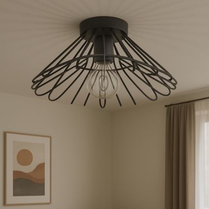ONLI - Plafonnier DUCCIO 1xE27/22W/230V d. 60 cm noir
