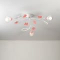 ONLI - Plafonnier enfant BUTTERFLY 3xE14/6W/230V