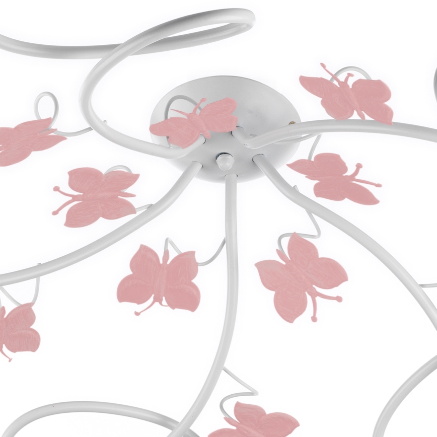 ONLI - Plafonnier enfant BUTTERFLY 5xE14/6W/230V