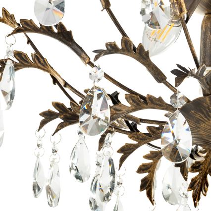 ONLI - Plafonnier TERESA 3xE14/6W/230V bronze