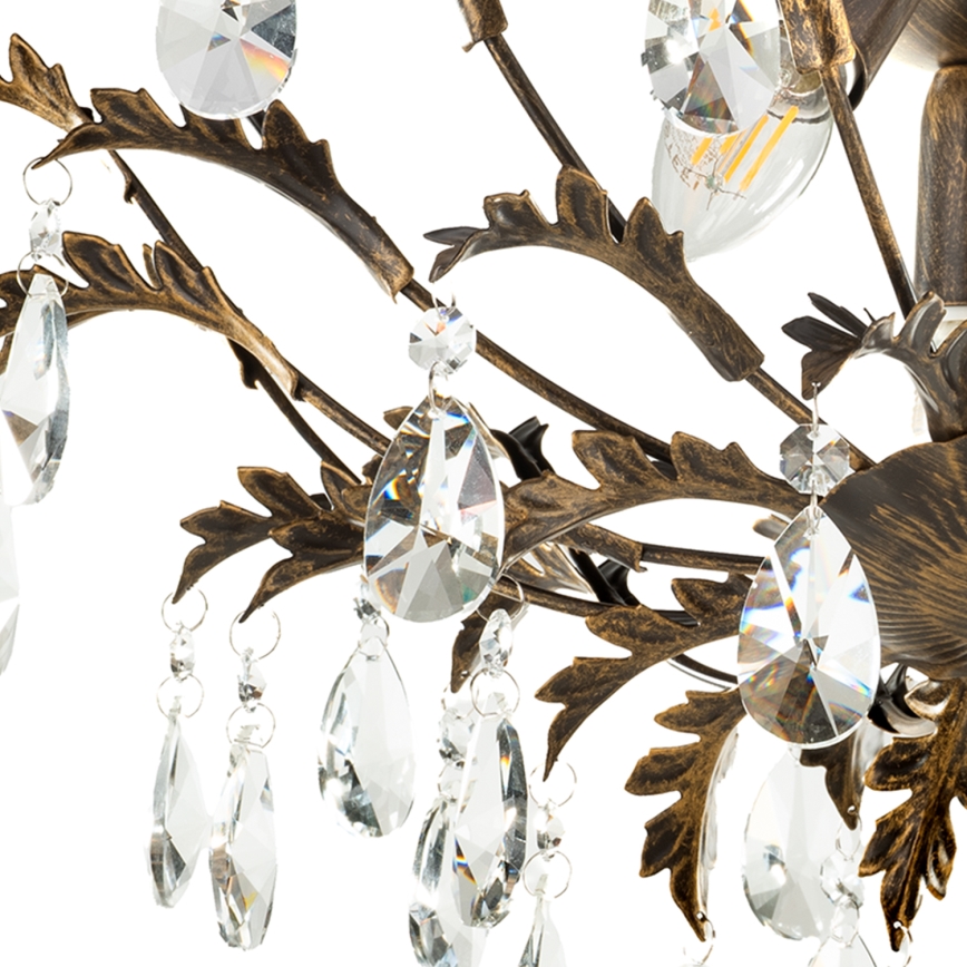 ONLI - Plafonnier TERESA 3xE14/6W/230V bronze