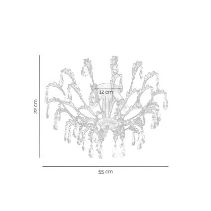ONLI - Plafonnier TERESA 3xE14/6W/230V bronze