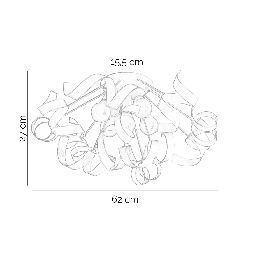 ONLI - Plafonnier ZOE 5xE14/6W/230V blanc