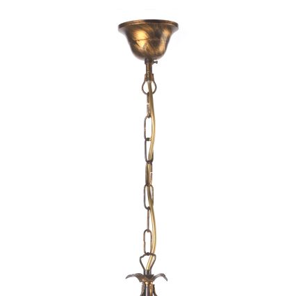 ONLI - Suspension chaîne KAREN 5xE14/6W/230V bronze