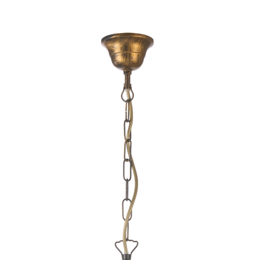 ONLI - Suspension chaîne POMPEI 5xE14/6W/230V bronze