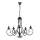 ONLI - Suspension chaîne POMPEI 5xE14/6W/320V noir