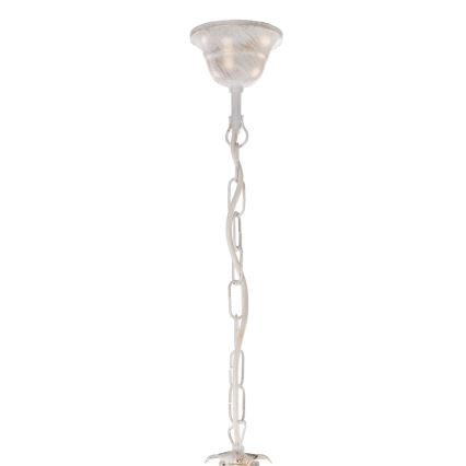 ONLI - Suspension chaîne TERESA 5xE14/6W/230V blanc