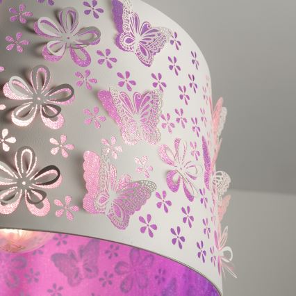 ONLI - Suspension enfant TITILLA 1xE27/22W/230V violet/blanc