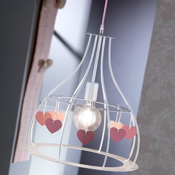 ONLI - Suspension enfant TITTA 1xE27/22W/230V rose