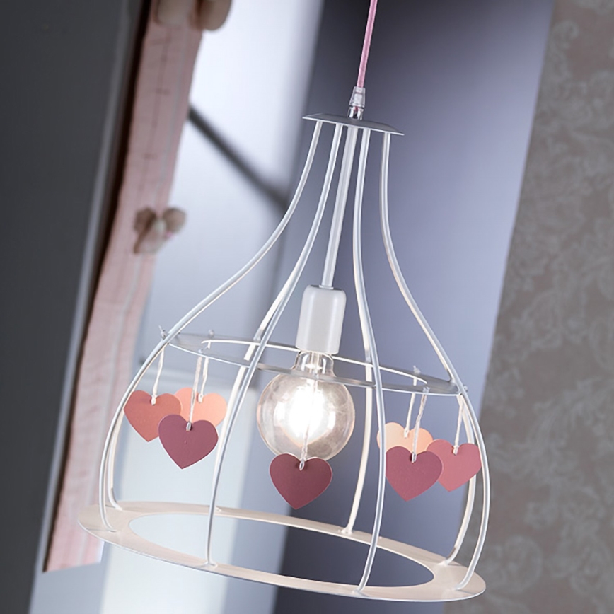 ONLI - Suspension enfant TITTA 1xE27/22W/230V rose