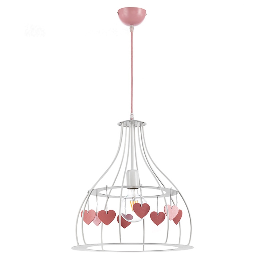 ONLI - Suspension enfant TITTA 1xE27/22W/230V rose