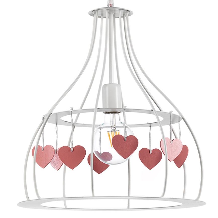 ONLI - Suspension enfant TITTA 1xE27/22W/230V rose